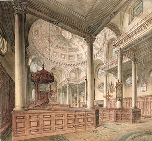 Saint-Étienne Walbrook : Intérieur, 1811